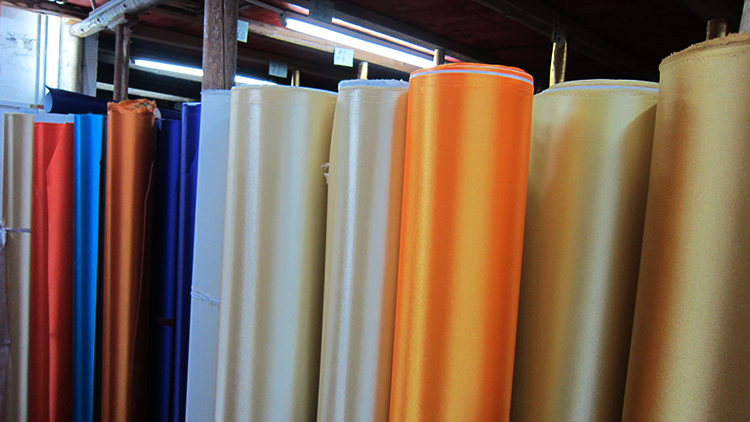 lampshade fabric silk in different color