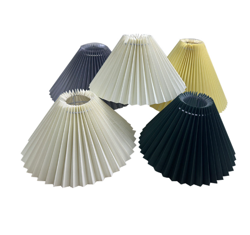 pleated bard back fabric lamp shade from China